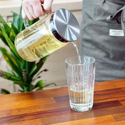 알럽하우스 마린 내열유리 워터저그 냉장고 물병 900ml