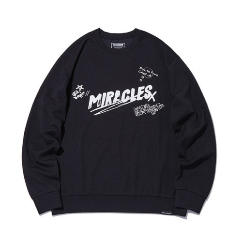 인터크루 남성 등전사루즈핏맨투맨 ITW3TM07ABK 블랙