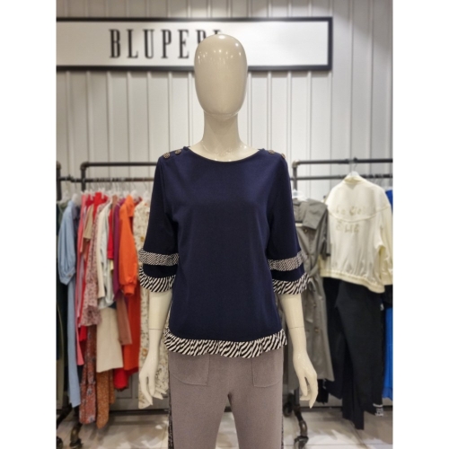 블루페페 프릴장식티셔츠P213PSM008