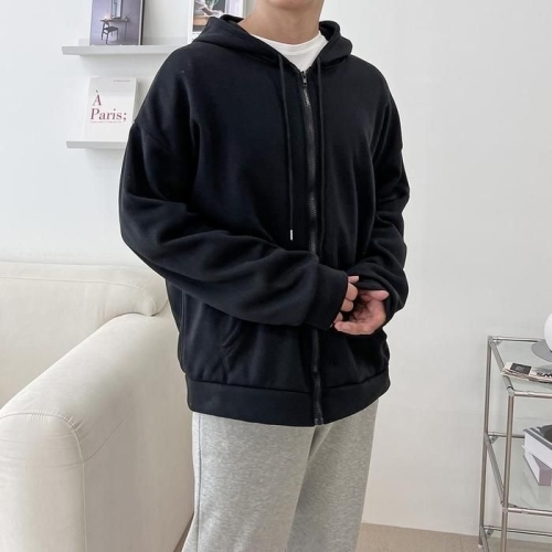 라일리 안드라 남자 오버핏 기모 후드집업 점퍼 SD_220949