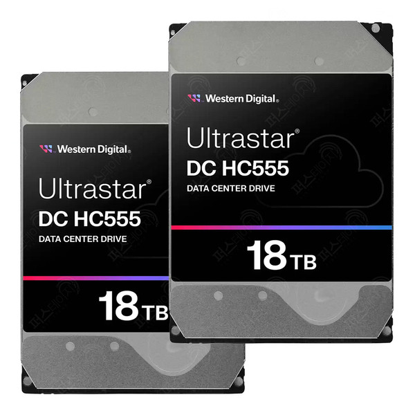 Western Digital Ultrastar DC HC555 패키지 7200/512M WUH722018CLE6L4 (2x18TB)_이미지