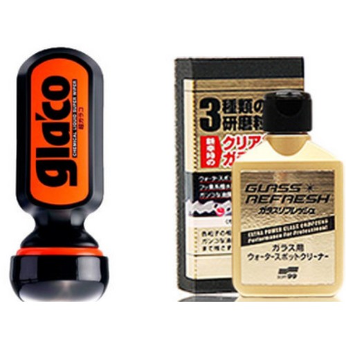 소프트99 글라코 울트라 유리발수코팅제 G-19 70ml + 글라코 고성능 유막제거제 G-73 80ml 세트