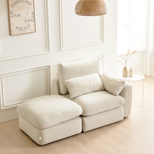 헤이스 모듈 구스 워셔블 풀커버 아쿠아텍스 패브릭 소파 1인용