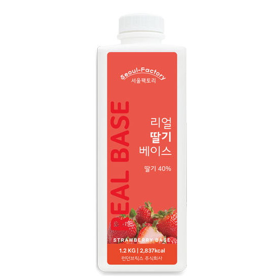 런던브릭스 서울팩토리 리얼 딸기 베이스 1.2kg이미지입니다. 누르면 해당 게시물로 새창이동합니다.