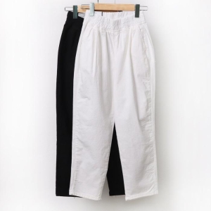 강물처럼 빅사이즈사랑해요 A203L307 밴딩무지배기통팬츠 LO 10579590_이미지