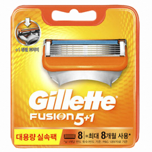 질레트 퓨전 면도날 (8개)