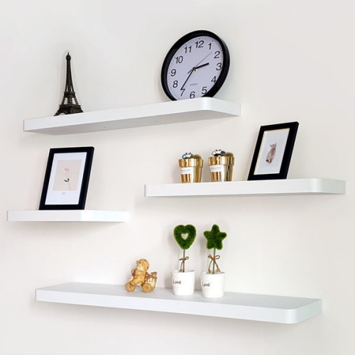 우진글로벌 아이비 무지주 벽선반 (40cm(가로))_이미지