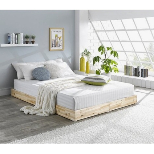 퍼스웰 삼나무원목 통깔판 저상침대 Q (매트별도)