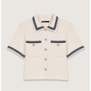 마쥬 브레이드 트리밍 칼라 가디건 Maje Cardigan MJ25S3FRGDL91