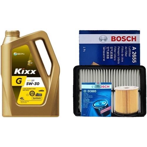 GS칼텍스 킥스 G SP 5W30 4L + 필터세트 기아 올뉴 K3 BD 1.6 가솔린