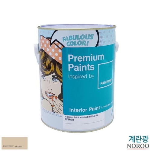 팬톤 내부용 계란광 수성페인트 4L 아이보리14-1210 WFHLZH5
