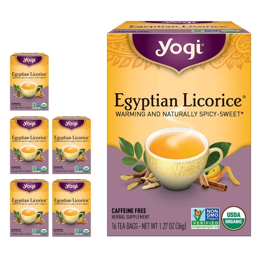 [불명] 요기티 이집티안 리커리쉬 Egyptian Licorice 16티백 x 6팩