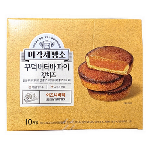 SPC삼립  미각제빵소 꾸덕 버터바 파이 황치즈 750g