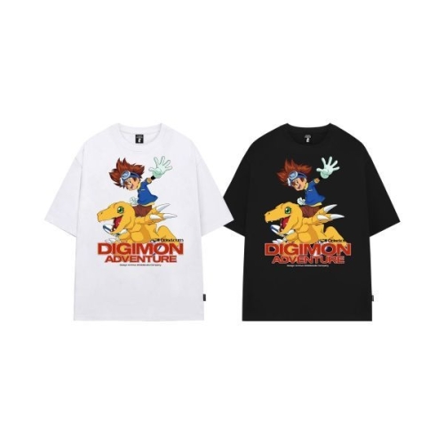 오드스튜디오 ODDSTUDIO 디지몬 어드벤처 TaichiAgumon Overfit T-shirt 2COLOR OO5AURT101 12.._이미지