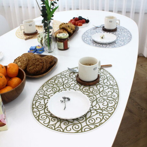 샤이닝홈 포쉬 에그 실리콘 식탁매트 (2개)_이미지