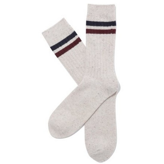 코오롱인더스트리 커스텀멜로우 ivy style yarn stripe socks CALAX23515 (IVX, 아이보리)