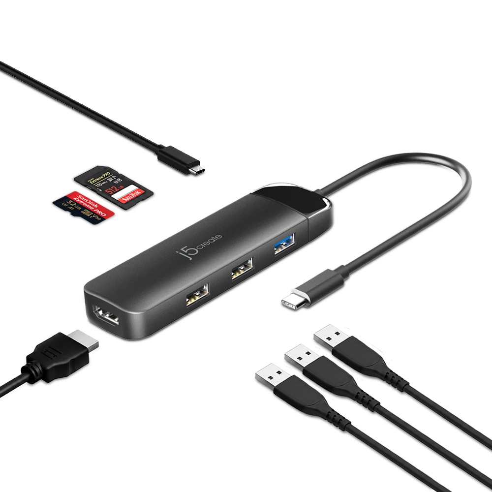 j5create JDC3006 (5포트/USB 3.0 Type C)_이미지