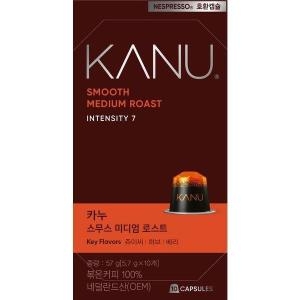 동서식품 카누 스무스 미디엄 로스트 캡슐커피(네스프레소 호환) 10캡슐 (2팩)_이미지