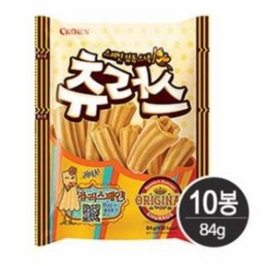 크라운제과 츄러스 84g (10개)