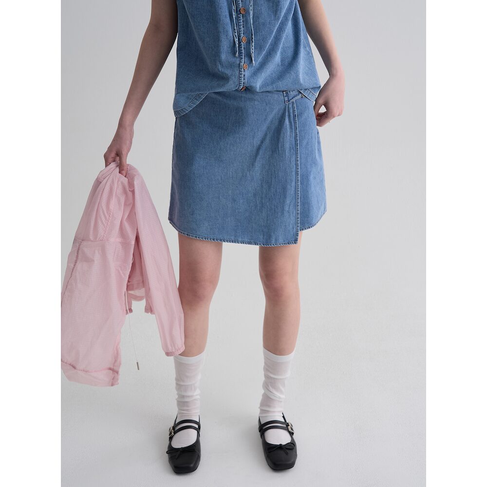 에잇세컨즈 356427SM5P 버클 데님 스코트 블루_이미지