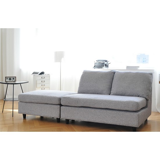 파로마 슈안 패브릭 카우치소파 2인용 (스툴포함)