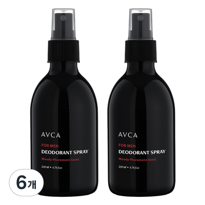 아브카 포맨 쿨링 데오드란트 스프레이 우디페로몬향 200ml (6개)_이미지