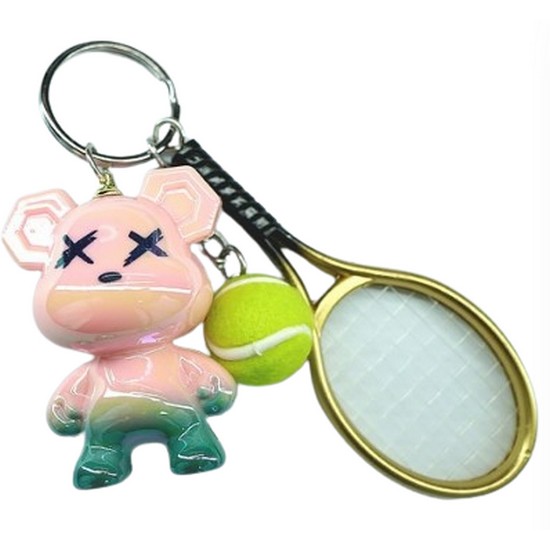 키치X베어 tennis 열쇠고리 키링