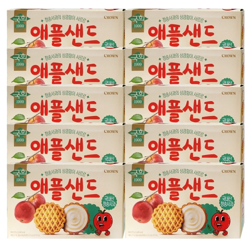 크라운제과 애플샌드 272g (10개)