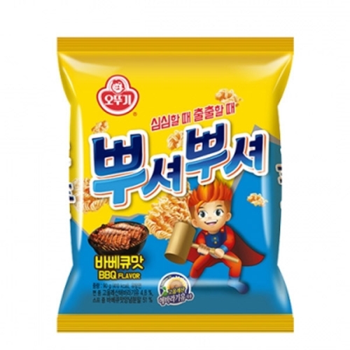 오뚜기 뿌셔뿌셔 바베큐맛 90g (30개)