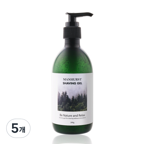 맨허스트 쉐이빙젤 300ml (5개)_이미지