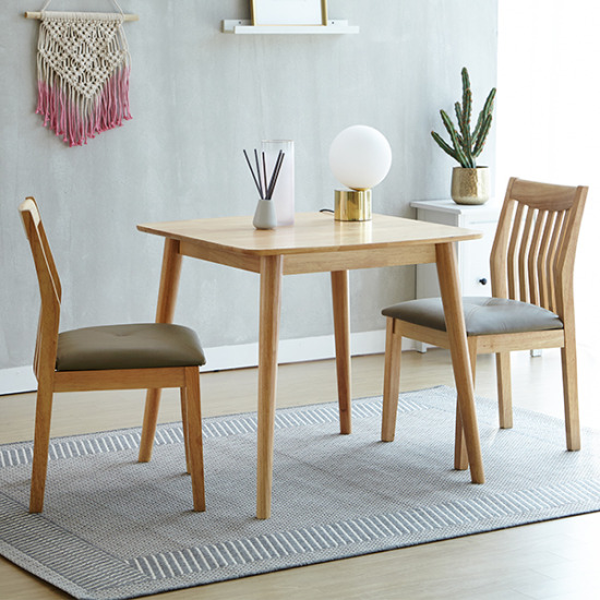 베스트리빙 아슬란 제시 식탁 750 (의자2개)_이미지