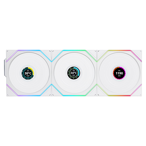 리안리 UNI FAN TL Wireless LCD 120 (3팩, 화이트)