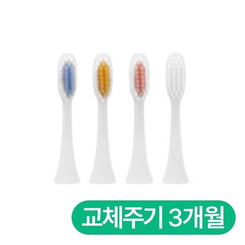 제노스 소니큐 교체용 칫솔모 (4개)_이미지