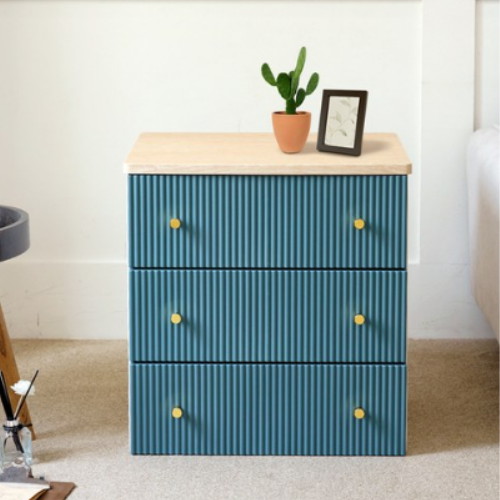 유원피에스 보노하우스 카밀라 템바보드 3단 서랍장