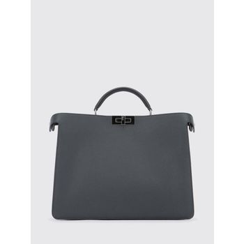 펜디 아이씨유 미디움 레더 백 그레이 154245680