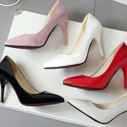 하이힐 펌프스 에나멜 구두 스틸레토 P918 WFB57B2