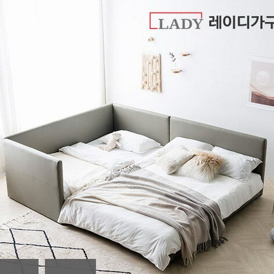  레이디가구 코쿤 데이베드 저상형 패밀리침대 SS+SS [60T필로우탑독립] 상품이미지
