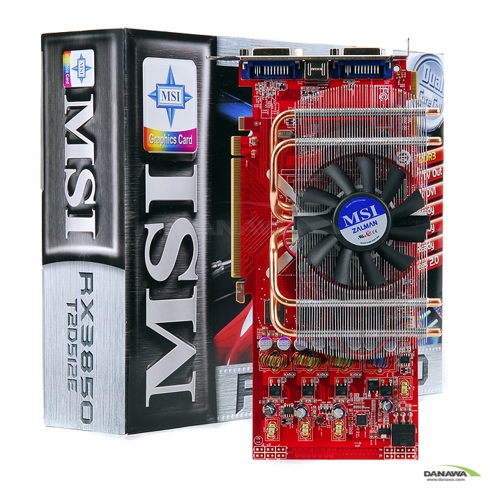 MSI 라데온 HD 3850 RX3850-T2D512E OC D3 512MB VF1050_이미지