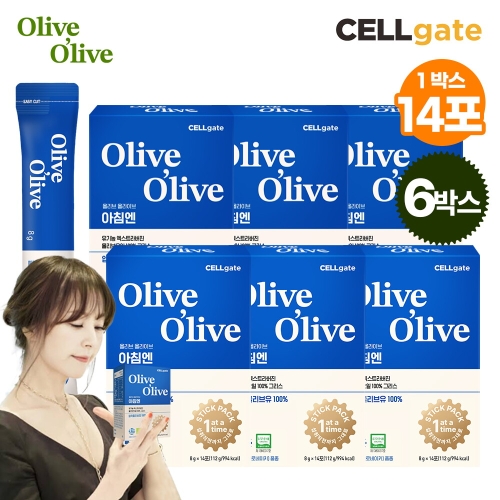 셀게이트 올리브 올라이브 그리스 엑스트라버진 스틱형 올리브오일 112g(8gx14포) (6개)_이미지