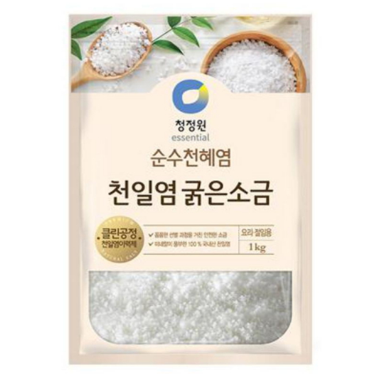 대상 청정원 천일염 굵은소금 1kg (2개)