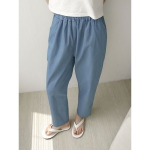 아미 마미스클로젯 /샵앤여성 데일리 무지 허리밴딩 면 배기팬츠 -WPT-33_이미지