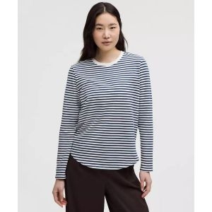 러브 긴팔 셔츠 Narrow 볼드 스트라이프 클럽 블루 화이트 1747002