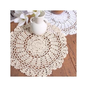 꾸미까 웨이브 뜨개 도일리 크로쉐 30cm 2colors_이미지