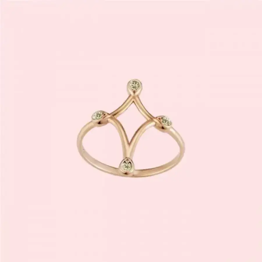 에테르노 R015 Aren 14K 다이아몬드 반지 4583797