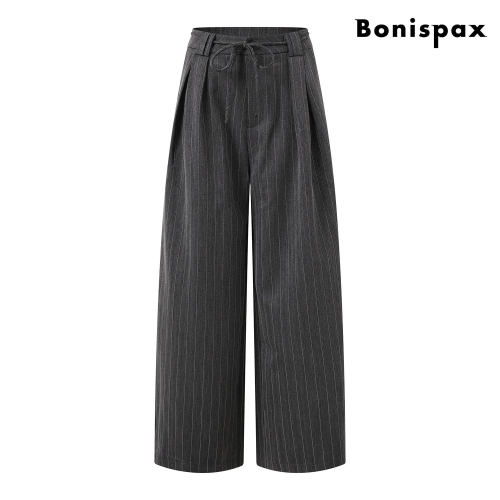 보니스팍스 와이드 핀턱 스트라이프 롱 팬츠 XP3TA005L0 579634_XP3TA005L0_이미지