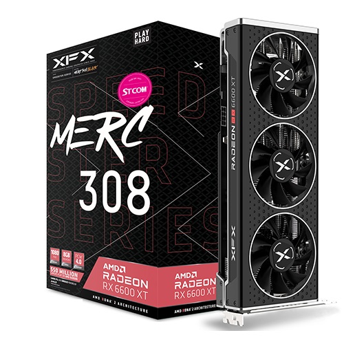 XFX 라데온 RX 6600 XT MERC 308 BLACK D6 8GB_이미지