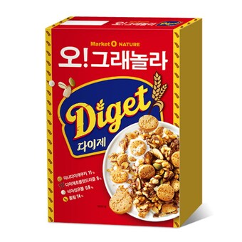 오리온 마켓오 오그래놀라 <b>다이제</b> 300g