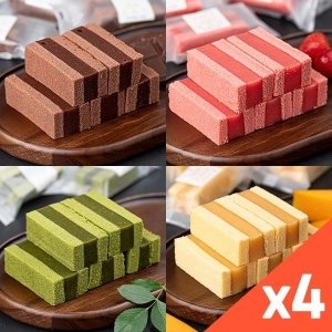 사과랑 자연맛남 랑떡 카스테라 떡샌드 맛4종 6개입x4팩  총24개