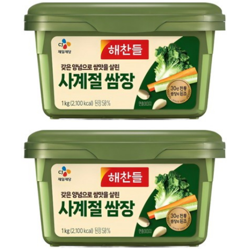 해찬들 사계절 쌈장 1kg (2개)_이미지
