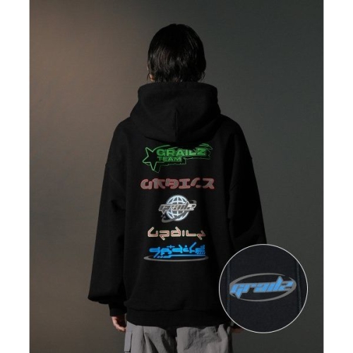 그레일즈 IGEN 멀티 로고 후디 블랙 1936987